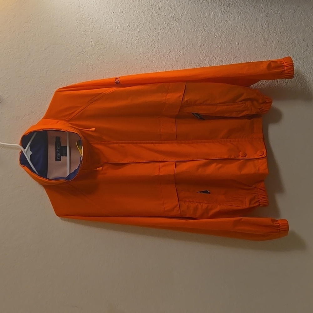 Nautica Lightweight Hooded Jacket - Sunkist Orange - XL